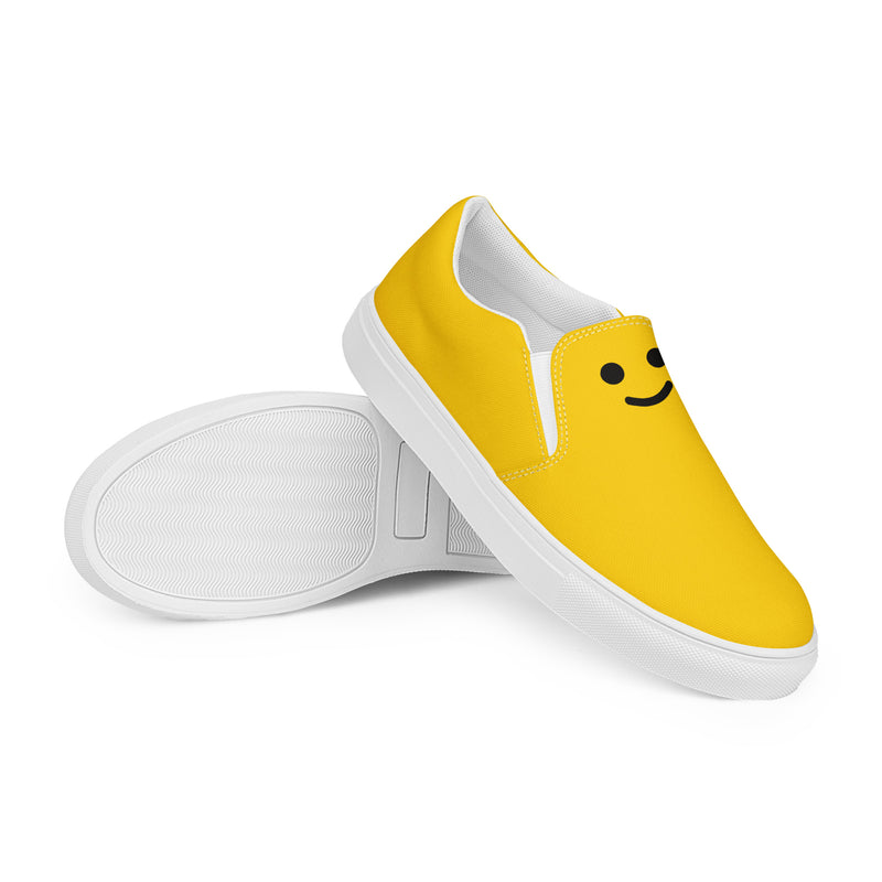 Women’s Smile Face Head slip-on canvas shoes