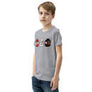Benutzerdefiniertes Baustein-T-Shirt aus Baumwolle für Kinder von Spidey Ghostie Spin Team Minifigurenkopf