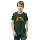 St Saint Patrick's Day Rainbow Gold Pot Leprechaun Clover Youth Short Sleeve T-Shirt