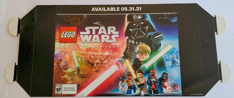 LEGO Star Wars Skywalker Saga Game 18x9" Store Display Advertising 2021 Sign