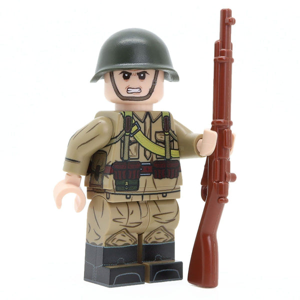 United Bricks WW2 Soviet Rifleman (M35) Military Minifigure
