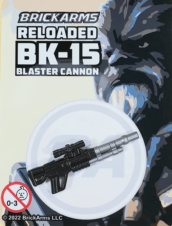 BrickArms BK-15 Blaster Cannon Reloaded Weapon Gun for Minifigures Bounty Hunters
