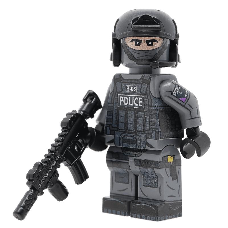 United Bricks Police Swat Military Minifigure British CTSFO