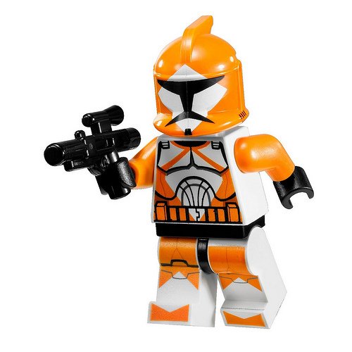 LEGO Star Wars Minifigure Orange Bomb Squad Trooper with Blaster Gun
