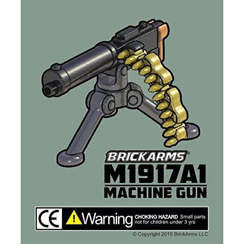 BrickArms M1917A1 Machine Gun Weapon for Building Minifigures Military
