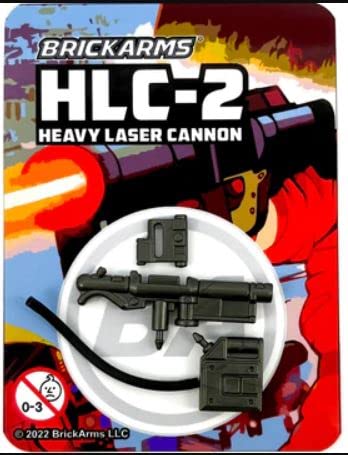 BrickArms HLC-2 Heavy Laser Cannon Rifle Weapon Gun Blaster Wars for Minifigures