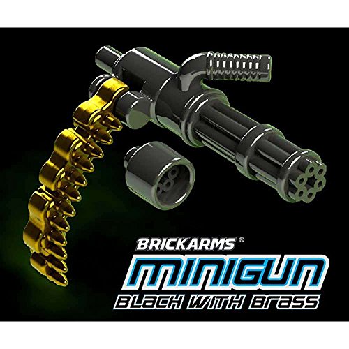 BrickArms Minigun 2.5-Inch [Black with Brass Ammo Chain]