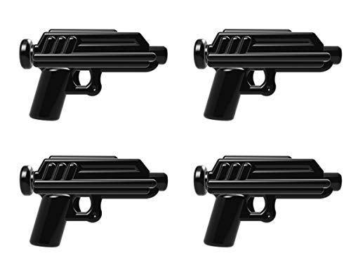 BrickArms DC-17 Pistol 4 Pack- for Minifigures- Rex, Wolffe, Clones!