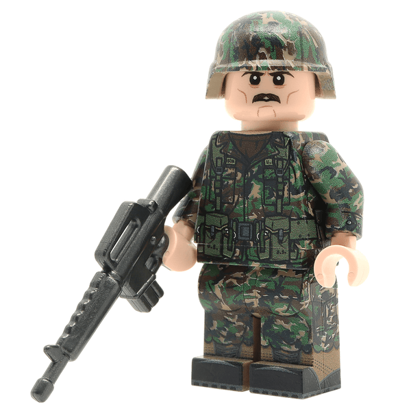 United Bricks US Army Soldier in Woodland Camo Military Minifigure