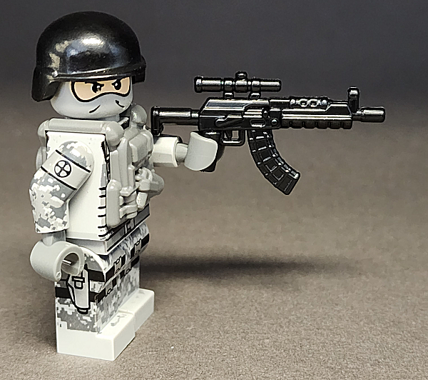 BrickArms AK-MR Marksman Rifle for Building Minifigures Military