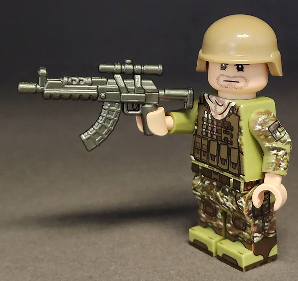 BrickArms AK-MR Marksman Rifle for Building Minifigures Military