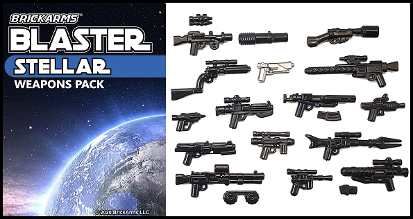 BRICKARMS Stellar Blaster Weapons Pack