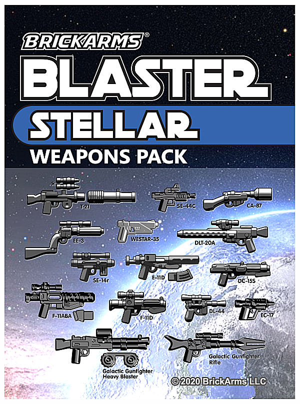 BRICKARMS Stellar Blaster Weapons Pack