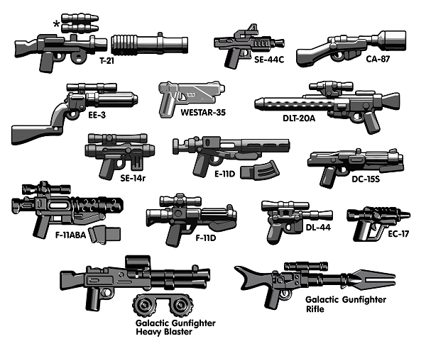 BRICKARMS Stellar Blaster Weapons Pack