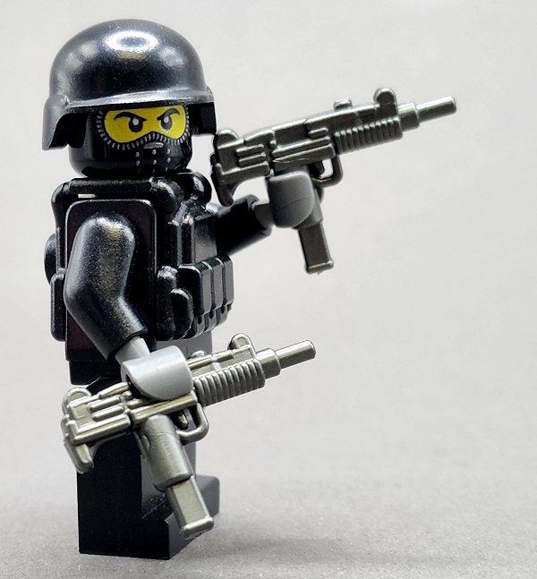 BrickArms Ex-Pro 9mm SMG Gun Weapon for Building Minifigures Military