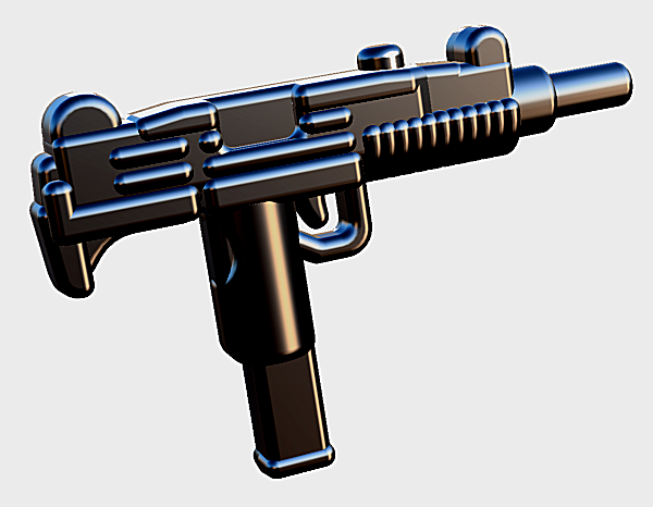 BrickArms Ex-Pro 9mm SMG Gun Weapon for Building Minifigures Military
