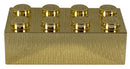 Benutzerdefinierter Lego-Stein 2x4, goldfarben und verchromt
