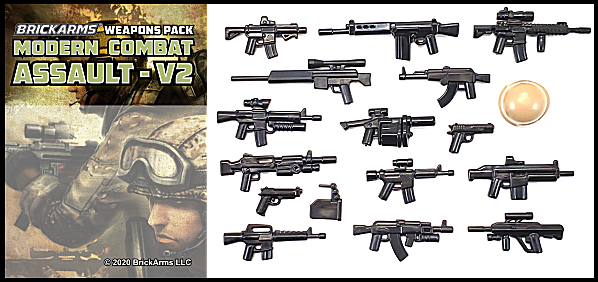 Brickarms Modern Combat Assault Weapons Pack v2