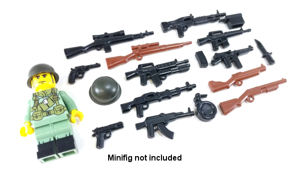 BrickArms Vietnam Weapons Pack Minifigure Scale