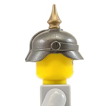 BrickArms Pickelhaube Military Helmet w/Spike for Minifigures