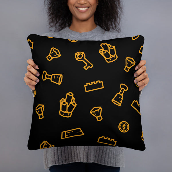 Bricks Treasure Basic Pillow