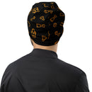 Brick Treasure Parts All-Over-Print Beanie Schwarz