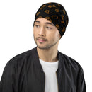 Brick Treasure Parts All-Over-Print Beanie Schwarz