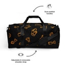 Brick Treasure Parts Reisetasche mit Allover-Print in Schwarz