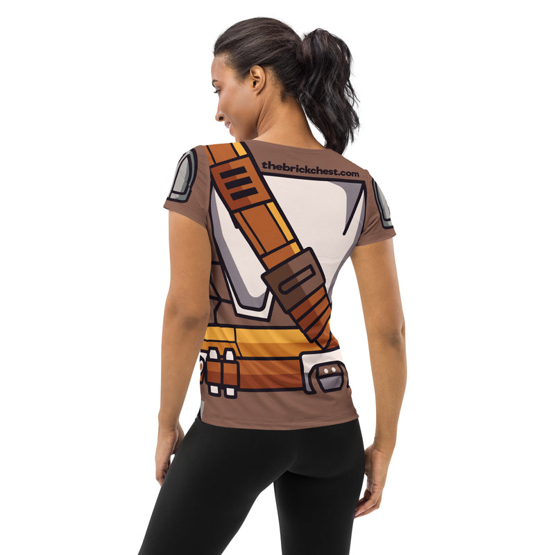 Hunter All-Over Print Women's Athletic T-shirt