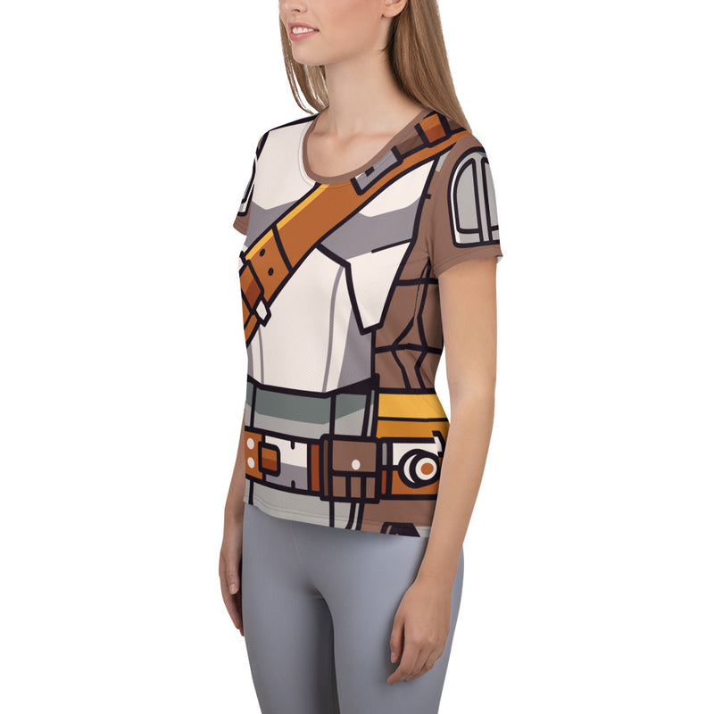 Hunter All-Over Print Women's Athletic T-shirt