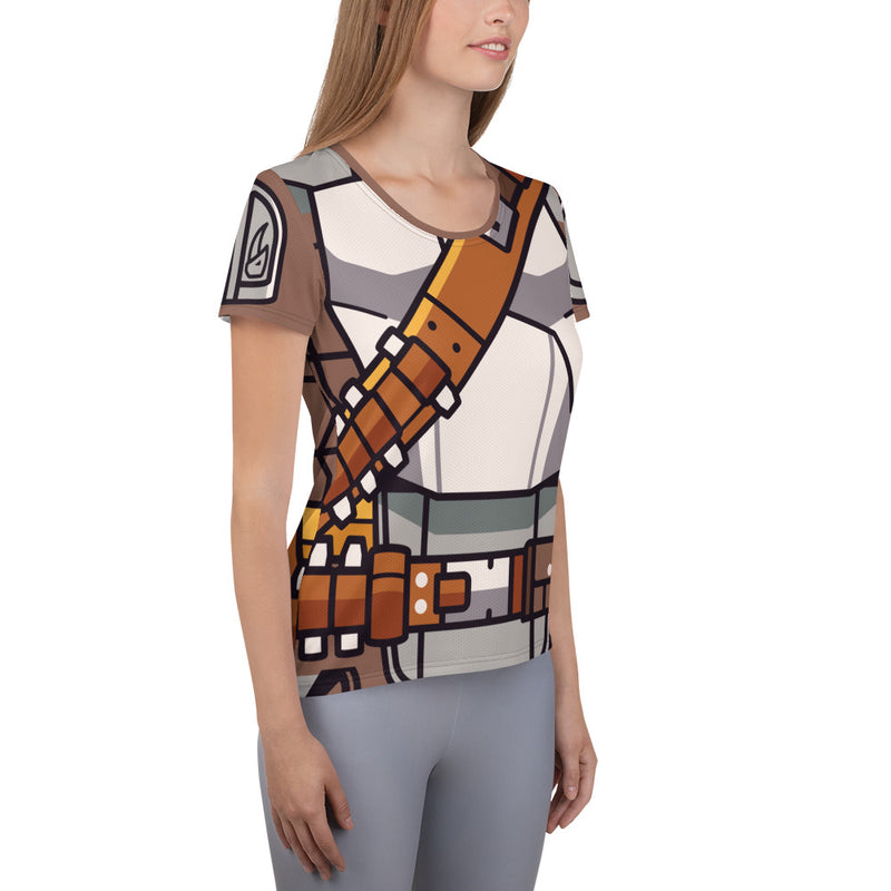 Hunter All-Over Print Women's Athletic T-shirt
