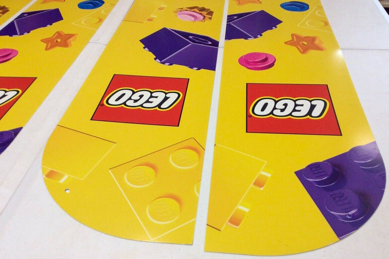 LEGO TRU Exclusive Retail Store Display Signs 48”x10” Geoffrey Giraffe Advertise