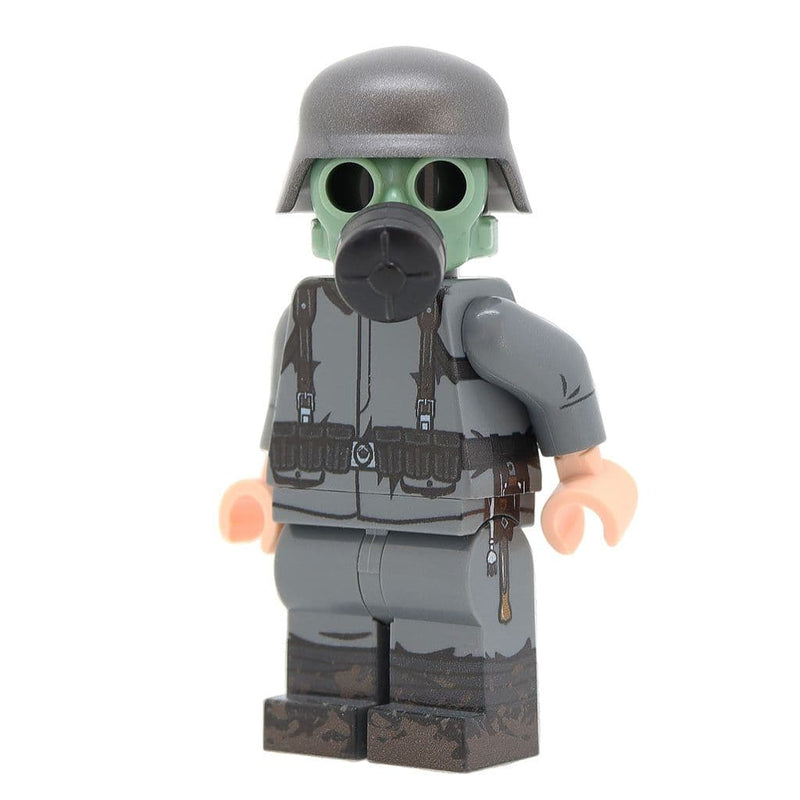 United Bricks WW1 Military Minifigure German Soldier with Gas Mask