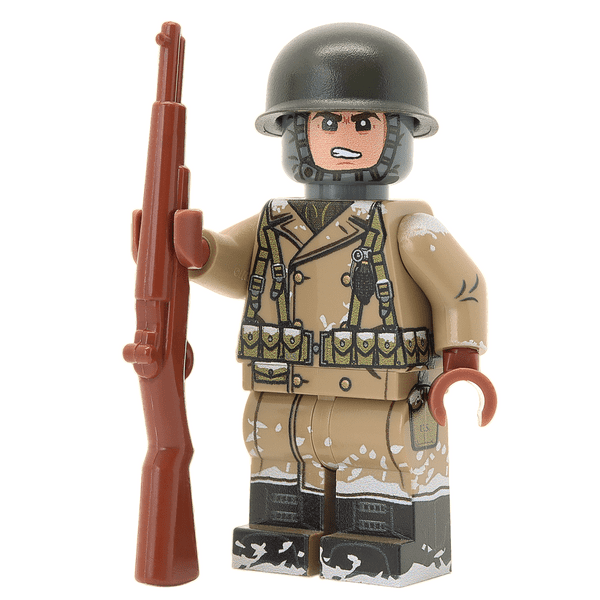United Bricks WW2 U.S. Army Rifleman - Winter Military Minifigure