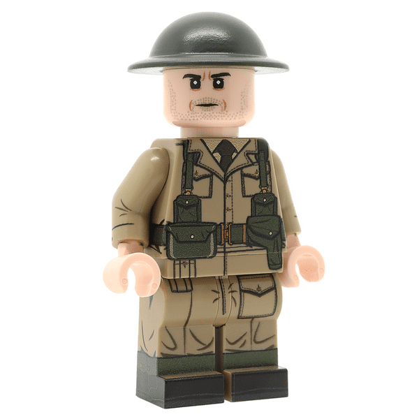United Bricks WW2 British Army Officer Military Minifigure