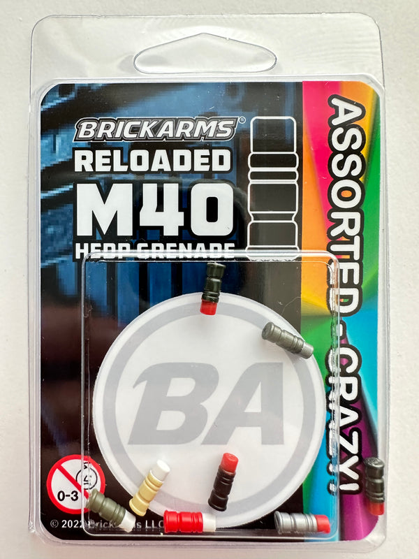 Brickarms M40 HEDP Grenade 8 Pack Reloaded Assorted Crazy Colors