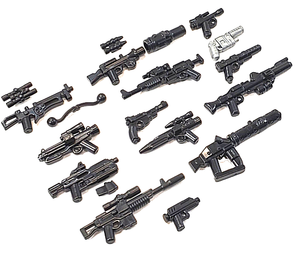 Brickarms Blaster Revolution Weapons Pack for Building Minifigures Galactic Wars