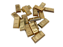 Custom Lego Gold & Chrome Ignot Bar Brick Part