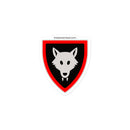 Vintage Castle Shield Wolfpack Brick Minifigure Sticker
