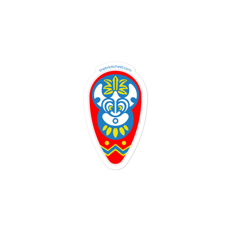 Vintage Castle Shield Islanders Brick Minifigure Sticker