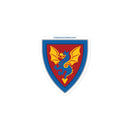 Vintage Castle Shield Dragon 2 Brick Minifigure Sticker