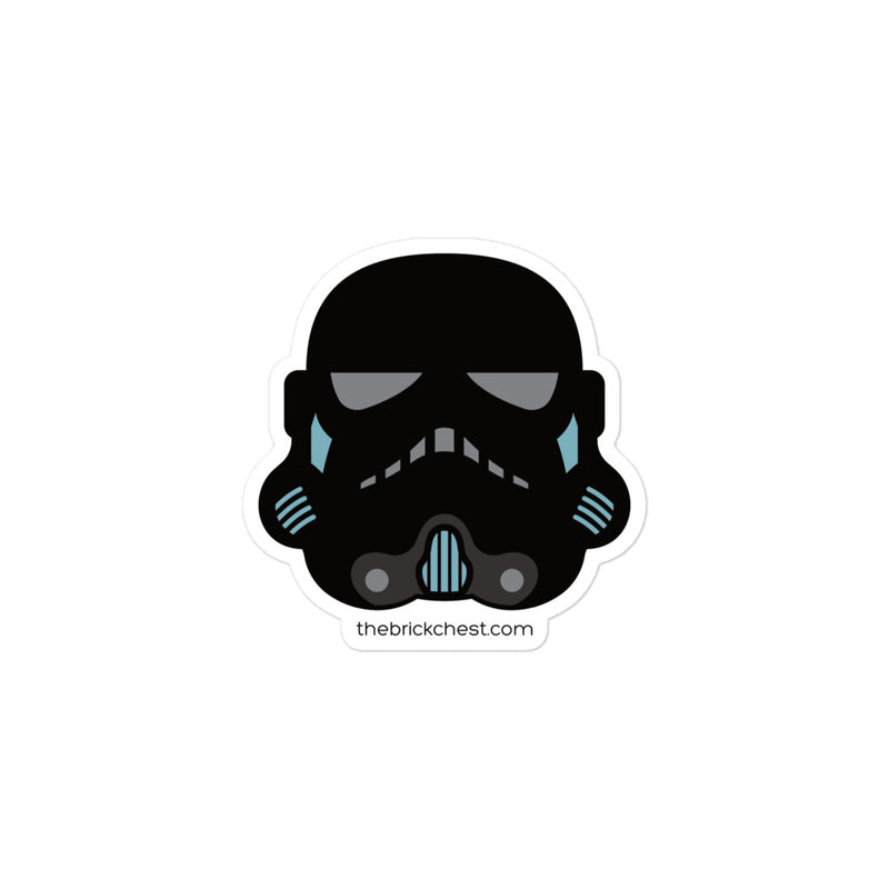 Black Stormtrooper Minifigure Helmet Sticker