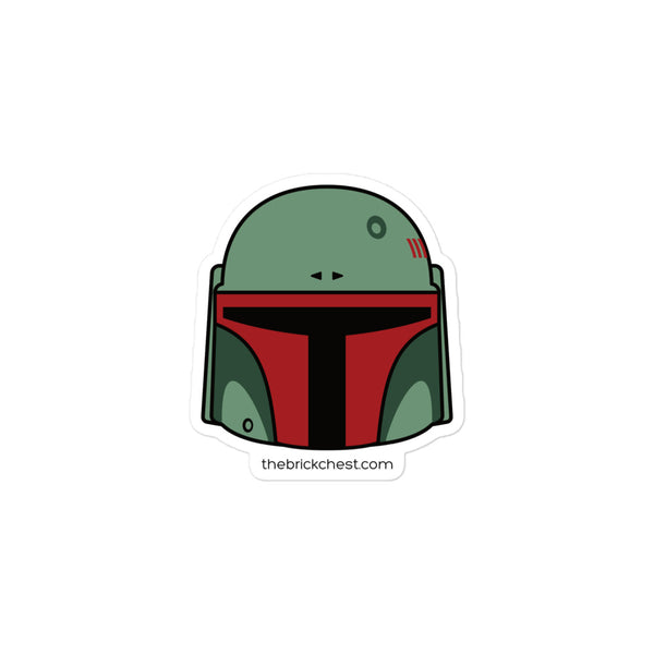 Fett Minifigure Helmet Sticker