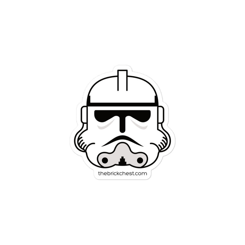 Clone Trooper Phase 2 Open Eyes Minifigure Helmet Sticker