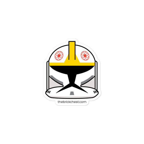 Clone Trooper Pilot Minifigure Helmet Sticker