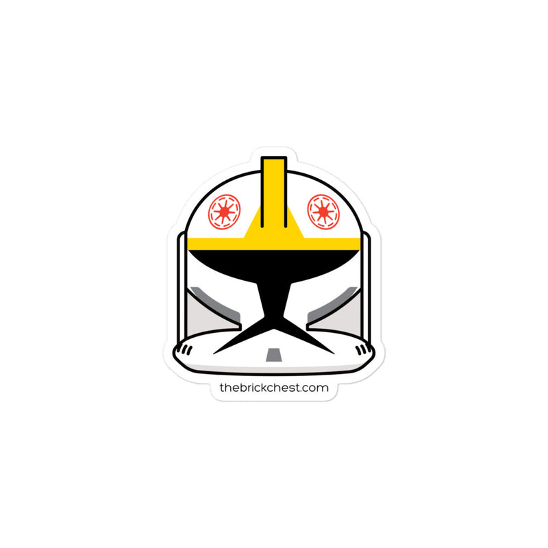 Clone Trooper Pilot Minifigure Helmet Sticker