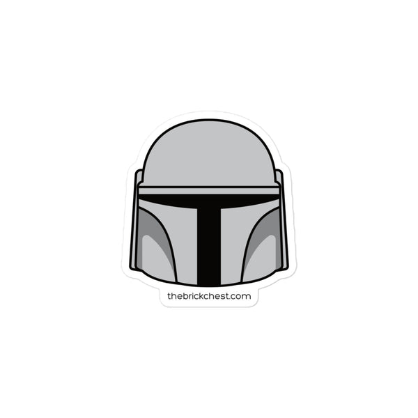 Mandalorian Minifigure Helmet Sticker