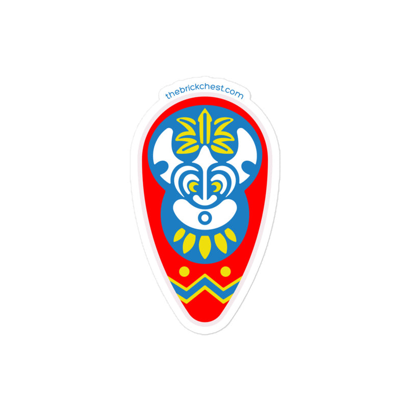 Vintage Castle Shield Islanders Brick Minifigure Sticker