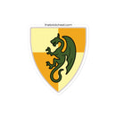Vintage Castle Shield Dragon 1 Ziegel Minifigur Aufkleber