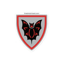 Vintage Schloss Schild Fledermaus Ziegel Minifigur Aufkleber